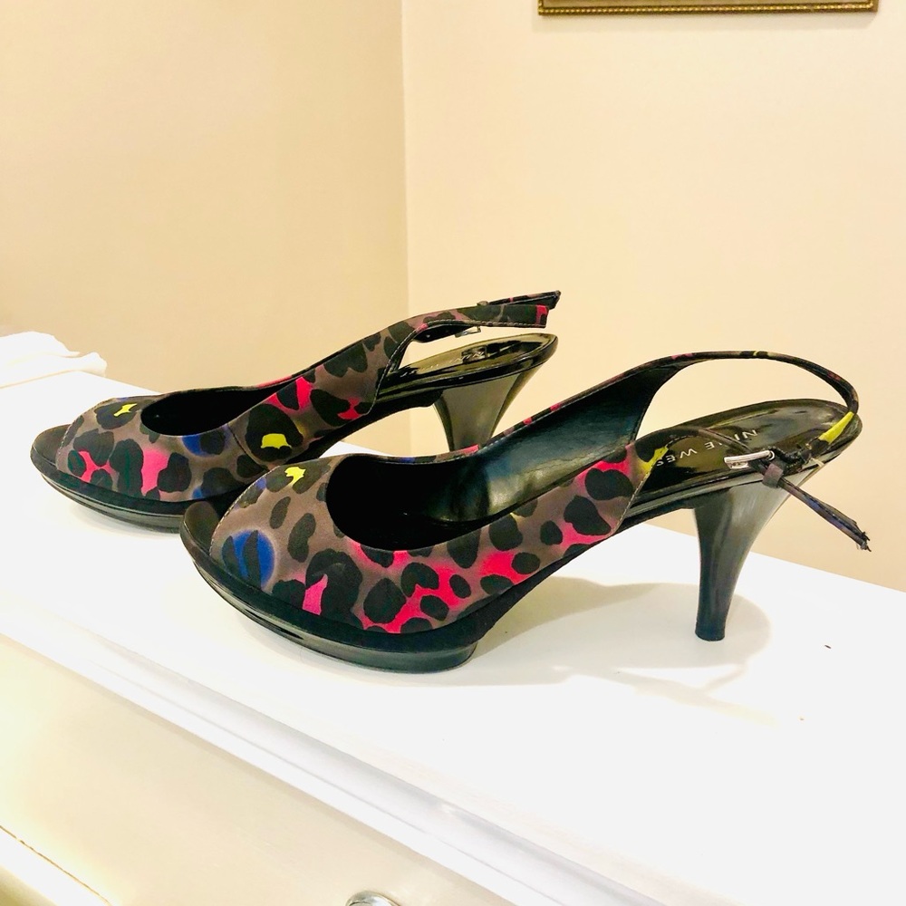 Nine West sling back heels